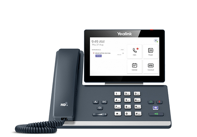 Yealink Teléfono IP MP58 con Pantalla 7", Inalámbrico, 2x USB, Altavoz, Gris