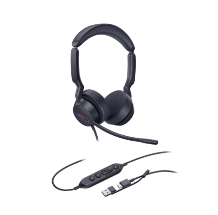 Yealink Audífonos UH44, Alámbrico, USB-A/USB-C