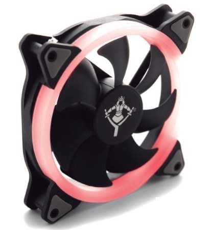 Ventilador Yeyian Typhoon FS1012 LED Rojo, 120mm, 1500RPM, Negro