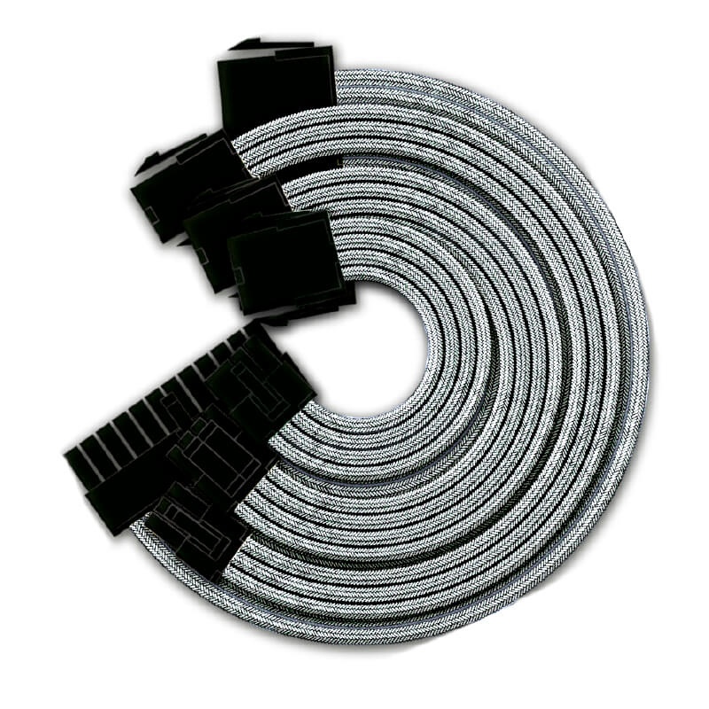 Yeyian Cable ATX Hembra - PCI-E Hembra, 30cm, Blanco