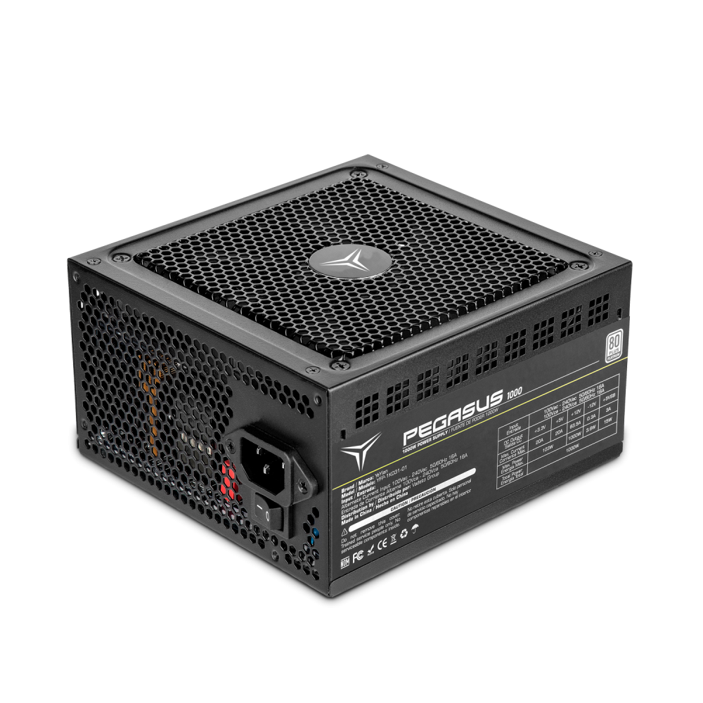 Fuente de Poder Yeyian Pegasus 80 PLUS Platinum ATX, Modular, 24-pin ATX, 140mm, 1000W