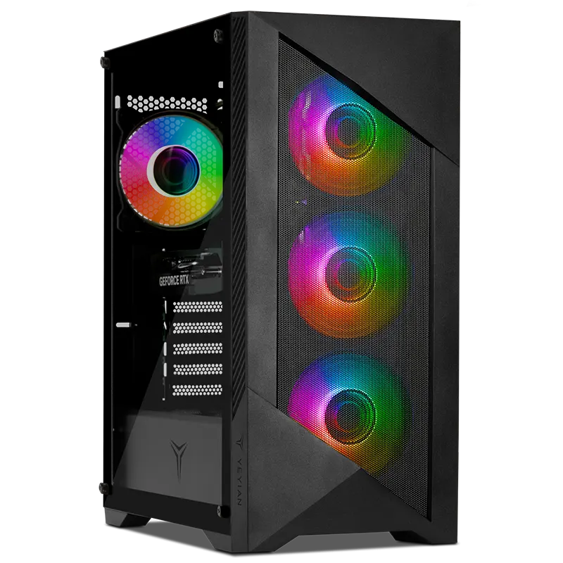 Computadora Gamer Yeyian Edge 560XTB-3502M, AMD Ryzen 5 5600XT, NVIDIA GeForce RTX 3050, 16GB, 1TB SSD, Wi-Fi, Windows 11 Prueba