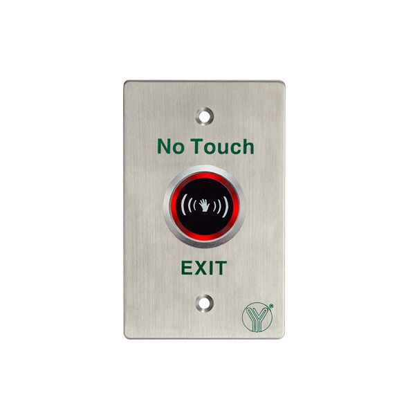 Yli Electronic Boton de Salida de Emergencia ABK841D, Inalámbrico, Acero Inoxidable