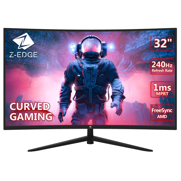 Monitor Gamer Z-Edge UG32P LED 32", Full HD, FreeSync, 240Hz, HDMI, Negro