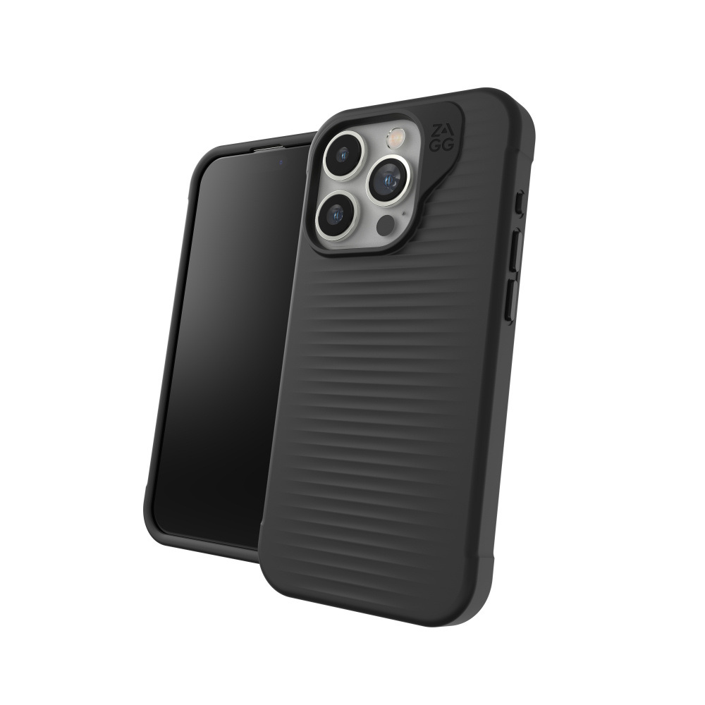 Zagg Funda Luxe Snap PCR para iPhone 15 Pro, Negro