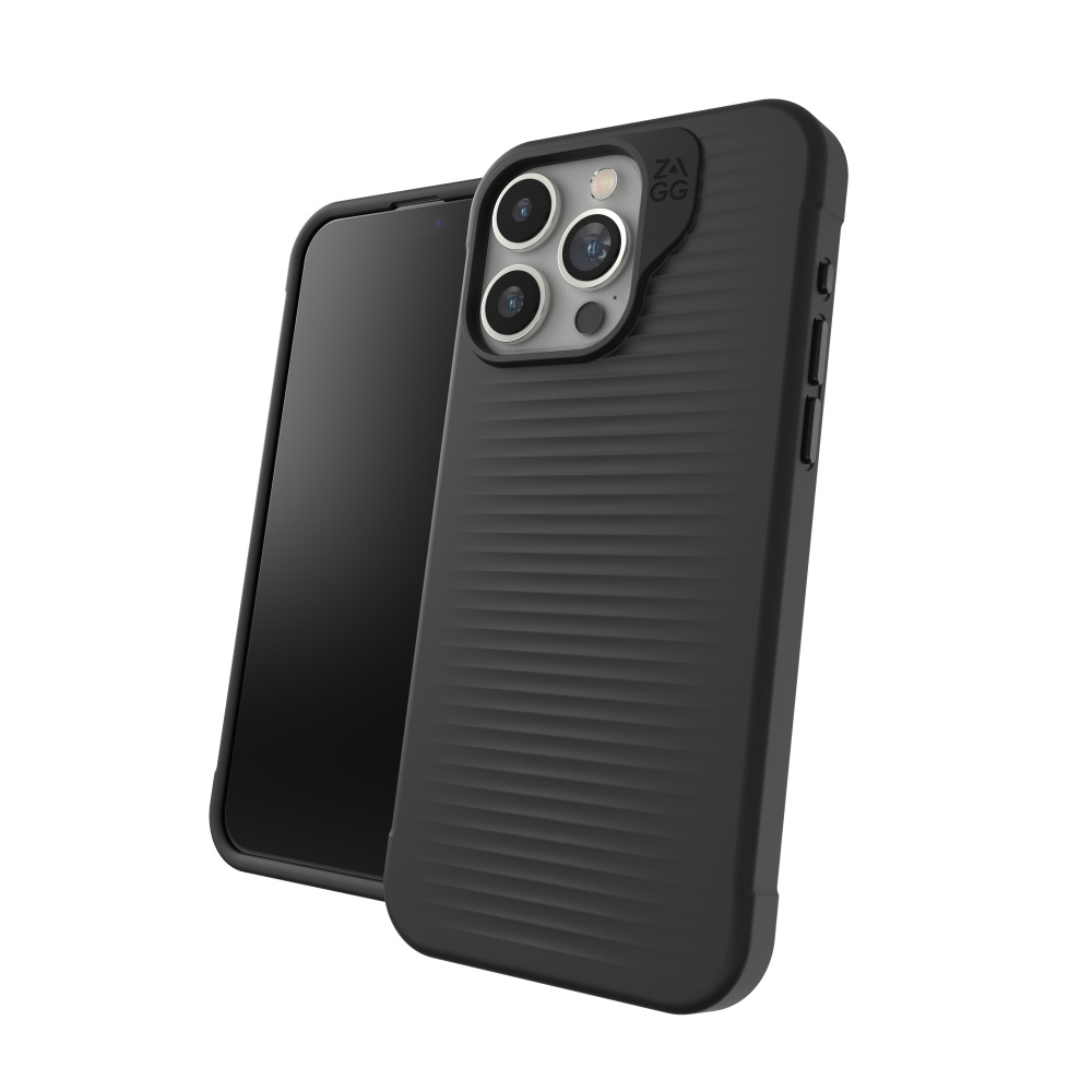 Zagg Funda Luxe Snap PCR para iPhone 15 Pro Max, Negro 