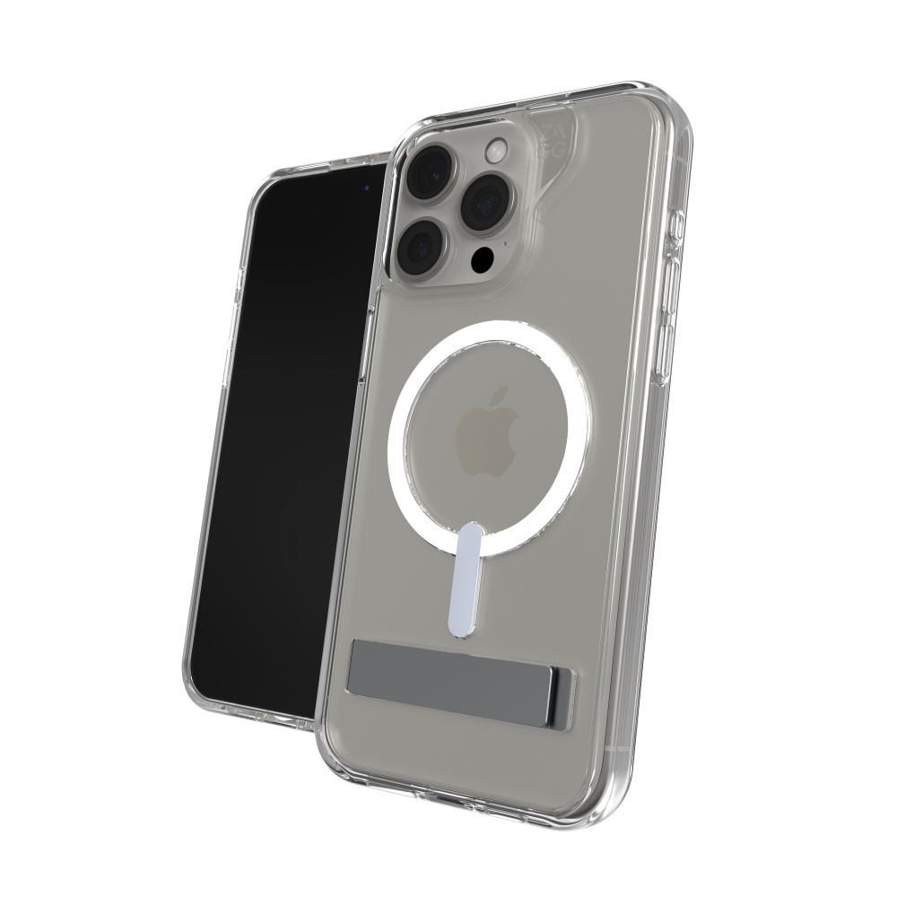 Zagg Funda Crystal Palace para iPhone 15 Pro Max, Transparente 