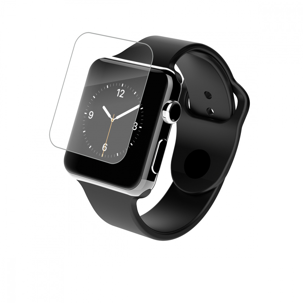 Zagg Protector de Pantalla A42HWSF00 para Apple Watch, Tamaño 42mm, Transparente