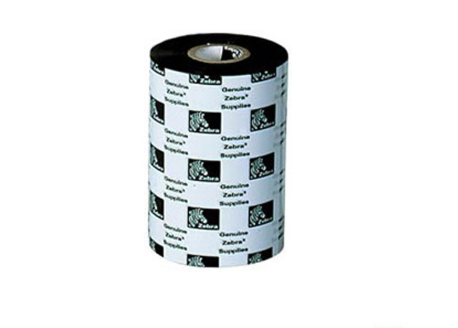 Zebra Cinta de Resina 05586BK11045, 25.4 mm de Diámetro Interno, 110 mm x 450 Metros, 6 Rollos