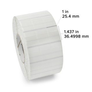 Zebra Rollo de Etiquetas 8000T, Transferencia Térmica, 1" x 1.4", 7500 Etiquetas