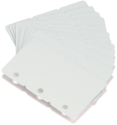 Zebra Tarjetas PVC 104523-020, 2.13" x 3.37", Blanco, 500 Piezas