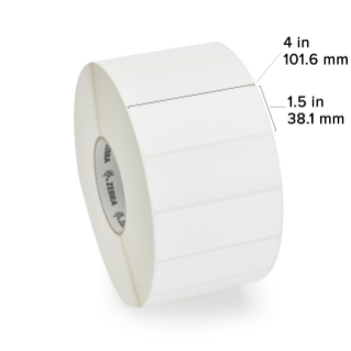 Zebra Rollo de Etiquetas Z-Select 2000T, 4" x 1.5", 4225 Etiquetas