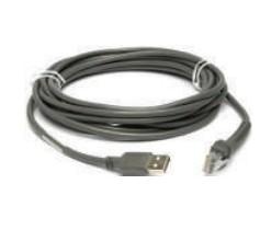Zebra Cable USB A para DS7708, 4.6 Metros, Negro