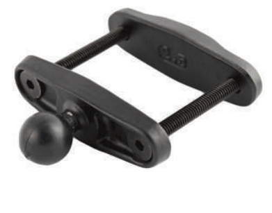 Zebra Abrazadera RAM con Base de Riel Cuadrado de 2.5", Negro