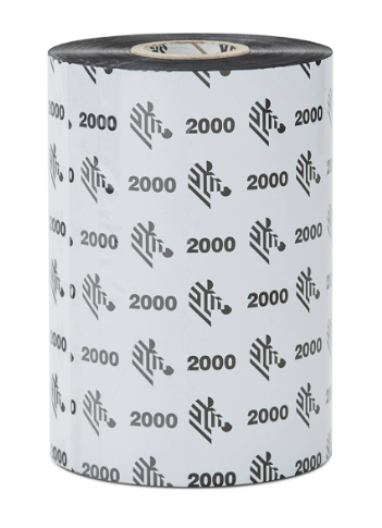 Zebra Cinta 2000 Wax Negro, Transferencia Térmica, 110 mm x 450 Metros, 1 Pieza