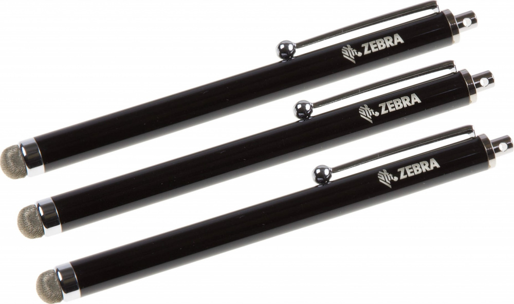 Zebra Lápiz Digital Stylus para TC5, Negro/Plata, 3 Piezas