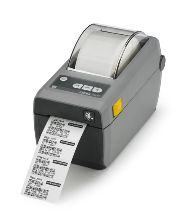 Zebra ZD410, Impresora de Etiquetas, Térmica Directa, 203 x 203DPI, USB 2.0, Gris — No Requiere Cinta de Impresión