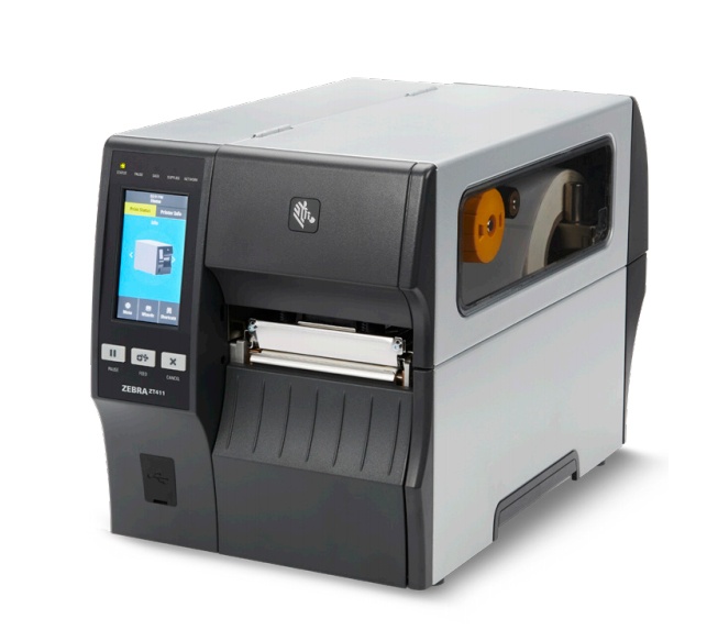 Zebra ZT411, Impresora de Etiquetas, Transferencia térmica, 203 x 203DPI, USB, Serial, Ethernet, Bluetooth, Negro/Gris — Requiere Cinta de Impresión