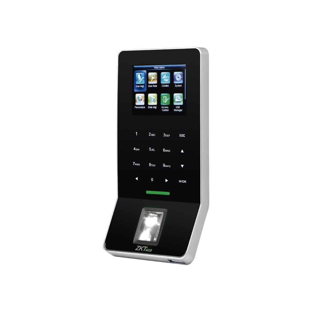 ZKTeco Control de Acceso y Asistencia Biométrico F22-ID, 3000 Usuarios, WiFi, USB