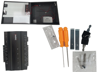 ZKTeco Panel de Controlador de Acceso para 2 Puertas INBIO260 Profesional, 20.000 Huellas, 30.000 Tarjetas, 100.000 Eventos