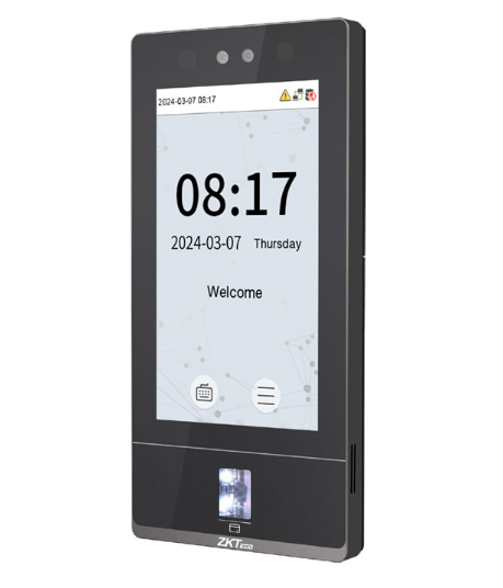 ZKTeco Control de Acceso y Asistencia Biométrico SenseFace 7A, 50.000 Usuarios, 10.000 Huellas, 50.000 Tarjetas, 10.000 Rostros, USB/RS-485/RJ-45