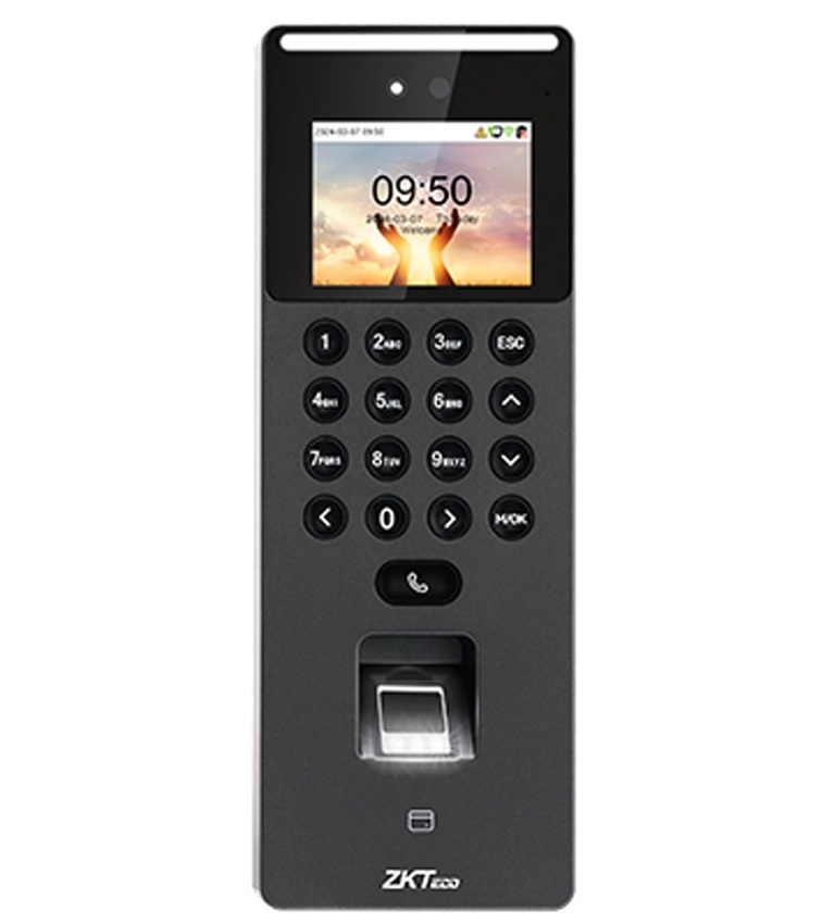 ZKTeco Control de Acceso y Asistencia Biométrico SenseFace2A, 100.000 Usuarios, 3.000 Huellas, 3.000 Tarjetas, 1.500 Rostros, USB/RS-485/RJ-45