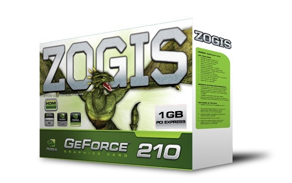 Tarjeta de Video Zogis NVIDIA GeForce GT 210, 1GB 64-bit DDR3, PCI Express 2.0