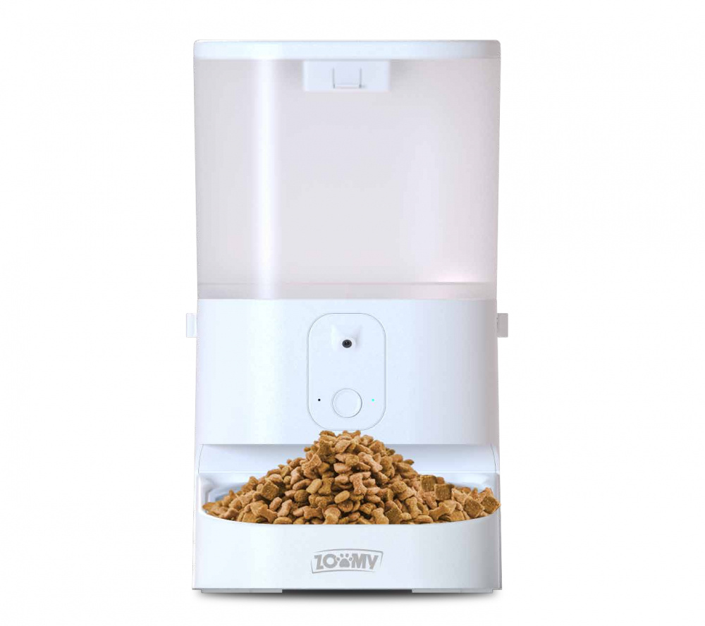 Zoomy Dispensador de Alimentos y Agua para Mascotas ZPF03, 6 Litros, Cámara, Wi-Fi