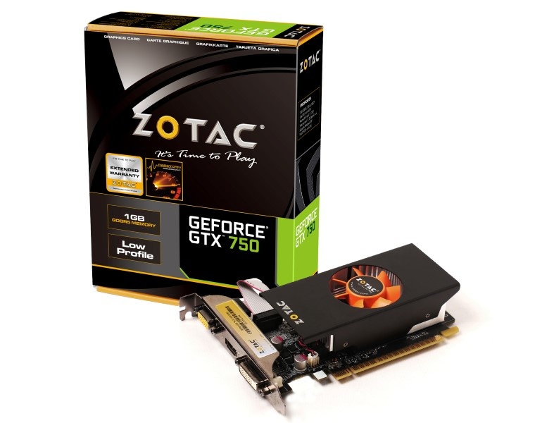 Tarjeta de Video ZOTAC NVIDIA GeForce GTX 750, 1GB 128-bit GDDR5, PCI Express 3.0 x16