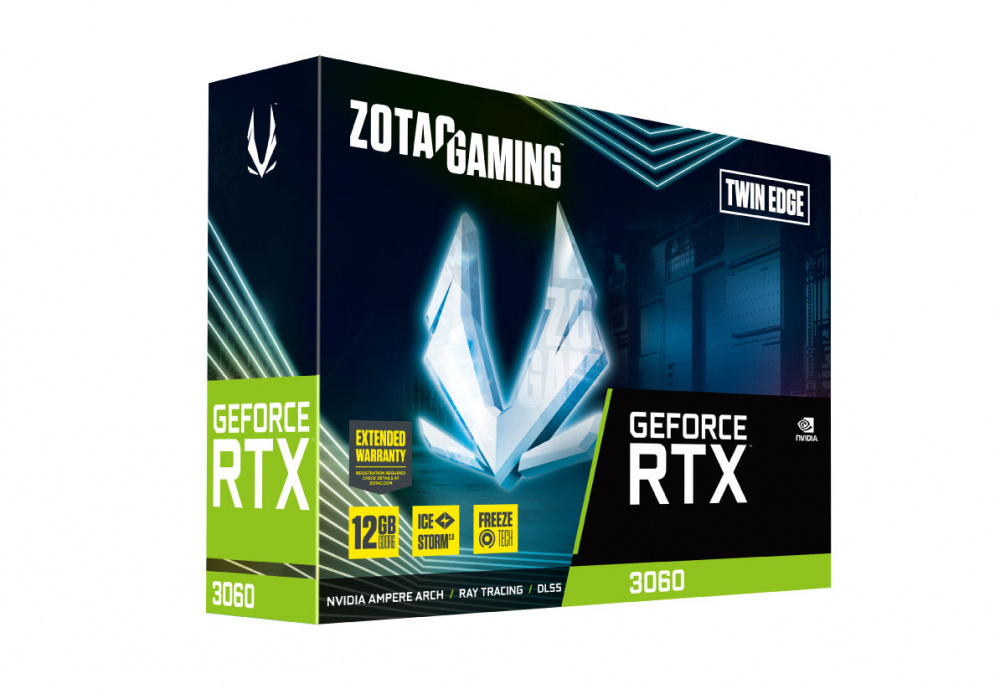 Tarjeta de Video Zotac NVIDIA GeForce RTX 3060 RTX 3060 Gaming Twin Edge, 12GB 192-bit GDDR6, PCI Express x16 4.0 