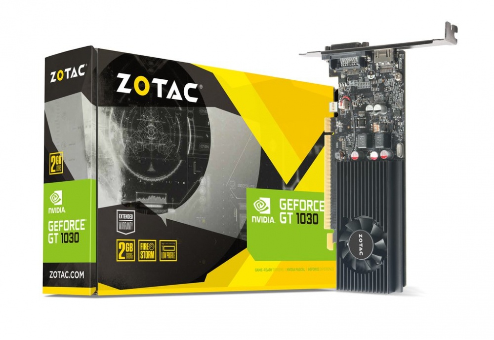 Tarjeta de Video Zotac NVIDIA GeForce GT 1030, 2GB 64-bit GDDR5, PCI Express 3.0