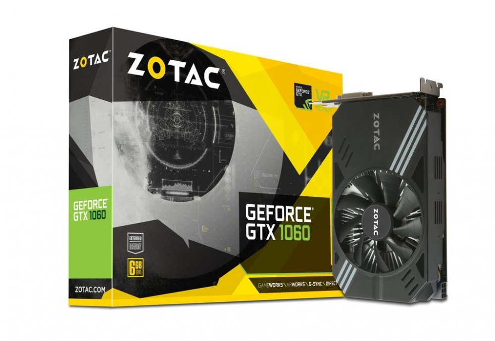 Tarjeta de Video ZOTAC NVIDIA GeForce GTX 1060 Mini Edition, 6GB 192-bit GDDR5, PCI Express 3.0 x16