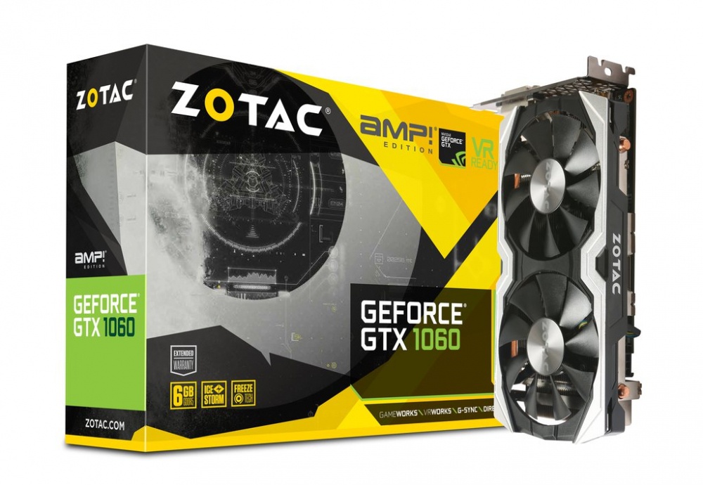 Tarjeta de Video ZOTAC NVIDIA GeForce GTX 1060 AMP! Edition, 6GB 192-bit GDDR5, PCI Express 3.0 x16