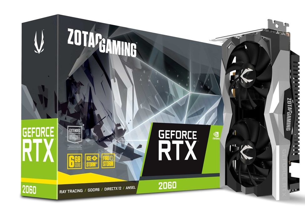 Tarjeta de Video Zotac NVIDIA GeForce RTX 2060 Twin Fan, 6GB 192-bit GDDR6, PCI Express 3.0