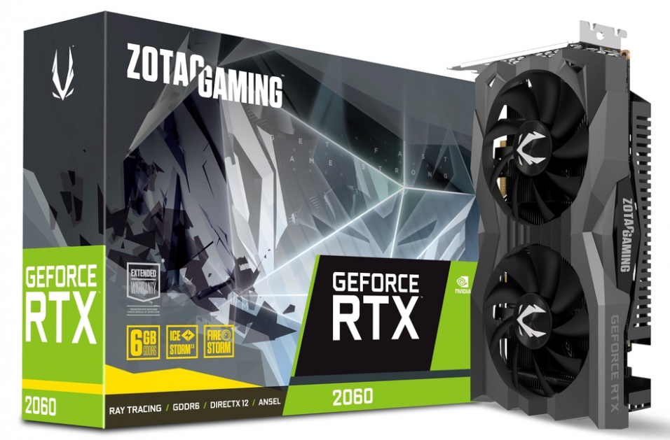 Tarjeta de Video Zotac NVIDIA GeForce RTX 2060 GAMING, 6GB 192-bit GDDR6, PCI Express x16 3.0