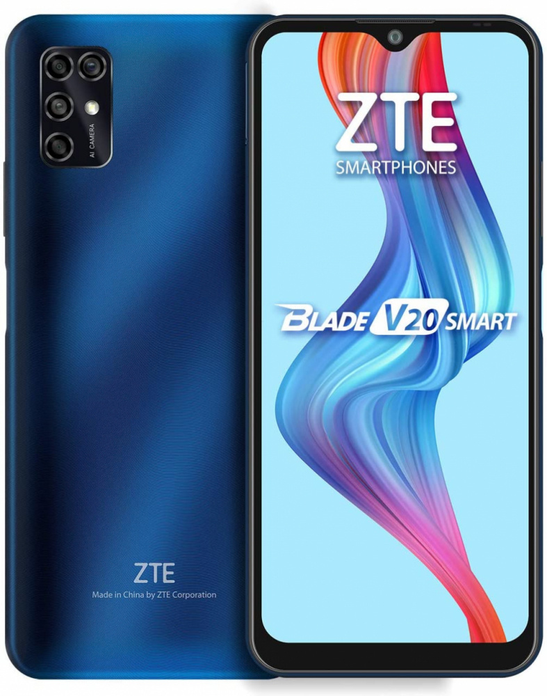 ZTE Blade V20 6.82", 128GB, 4GB RAM, Azul