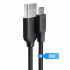 1Hora Cable USB-A Macho - Micro USB Macho, 2 Metros, Negro  1