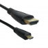 330Ohms Cable Micro HDMI D Macho - HDMI A Macho, 1.5 Metros, Negro  1
