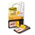 3M Banderitas Post-it de 25.4mm x 43.2mm, 50 Hojas, Amarillo, 12 Piezas