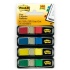3M Mini Banderitas Post-it de 10mm x 43mm, 4 x 35 Hojas, Azul/Verde/Rojo/Amarillo  1