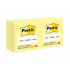 3M Nota Adhesiva de 76.2 mm x 76.2 mm, 12 Blocks de 100 Hojas, Amarillo  1
