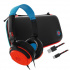 4Gamers Audífonos Gamer SWL-50-4G para Nintendo Switch/Móvil/Tableta, Alámbrico, 2 Metros, 3.5 mm, Negro/Azul/Rojo ― incluye Estuche y Cable USB  1