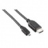 4XEM Cable HDMI A Macho - Micro HDMI, 3 Metros, Negro  1