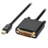 4XEM Cable Mini DisplayPort Macho - DVI Macho, 1.8 Metros, Negro  1