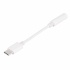 4XEM Adaptador USB C Macho - 3.5mm Hembra, Blanco