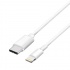 4XEM Cable Lightning Macho -  USB C Macho, 90cm, Blanco  1