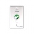 AccessPRO Botón de Salida APBRV, Alámbrico, Aluminio/Verde  1