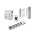AccessPRO Cerradura Electromagnética KITMAG12V, 272kg, Plata  1