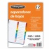 Acco Wilson Jones Separador TAB, 12 Divisiones, 5 Piezas, Rojo  1