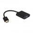 Acteck Adaptador HDMI Macho - VGA Hembra, 15cm, Negro  1